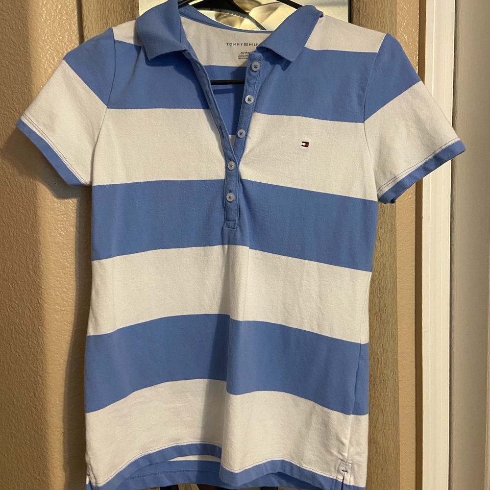 Half button down polo